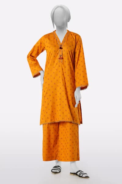 2 Piece Stitched Cotton Suit